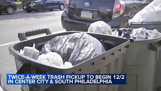 Philadelphia to begin twice-a-week trash pickup in effort to fight illegal dumping