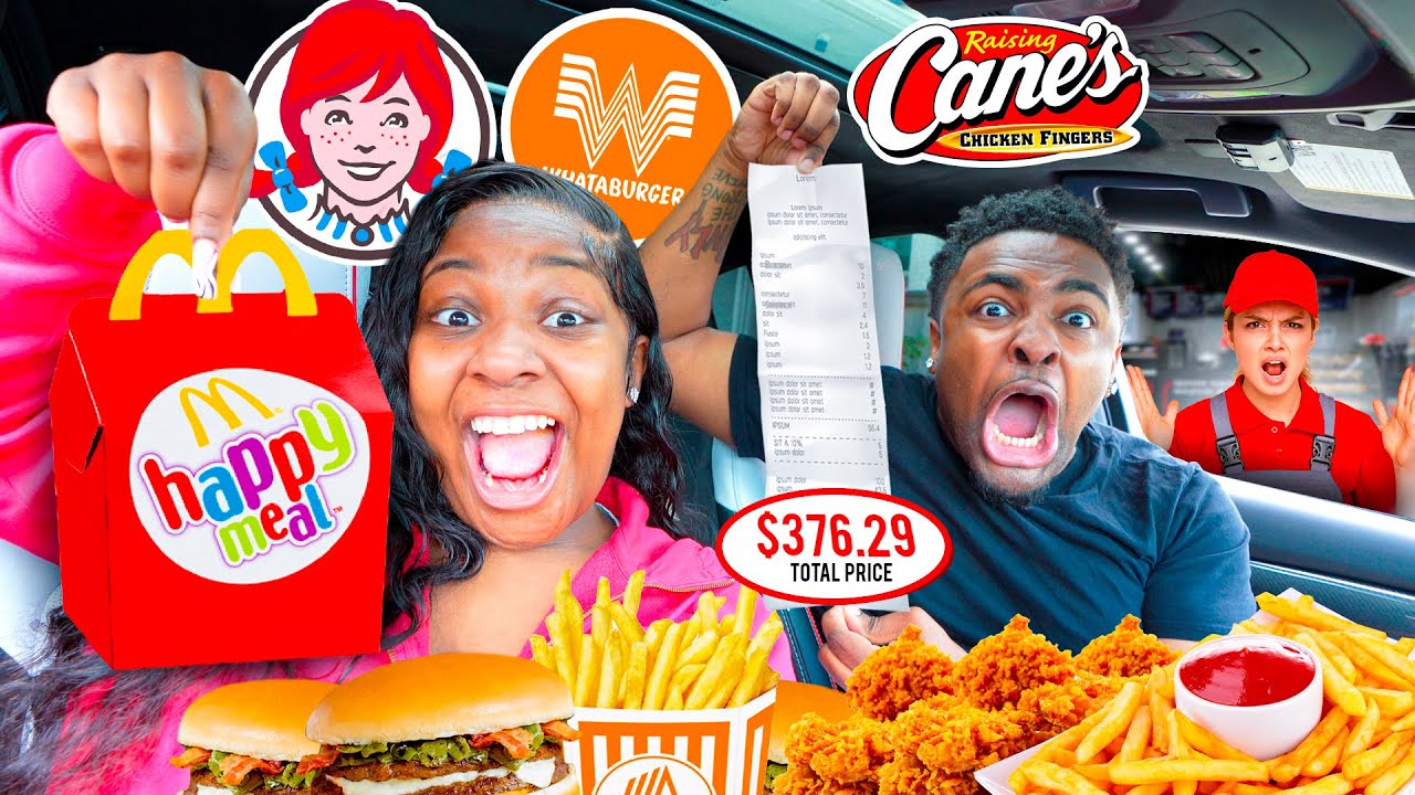 LETTING THE PERSON IN FRONT OF US DECIDE WHAT WE EAT FOR 24 HOURS!