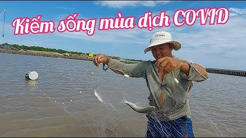 Đi giăng lưới ngoài biển kiếm ít con cá về ăn chống dịch COVID 19