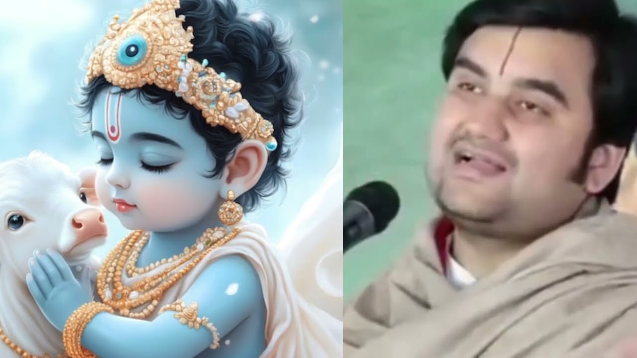 👍हवन करने के चक्कर में ठाकुर जी ने 🤔सखाओं के साथ मिलकर🙉 लगा दी पुरे घर मे आग🔥// indresh ji maharaj🙏