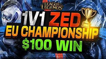 100$ ZED 1V1 EU WORLD CHAMPIONSHIPS l 420WeabooSlayer
