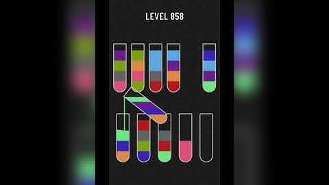 Water sort puzzle level 858