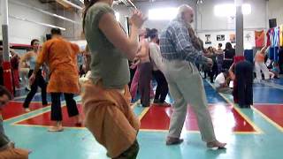 Ecstatic dancing in Santa Monica, California
