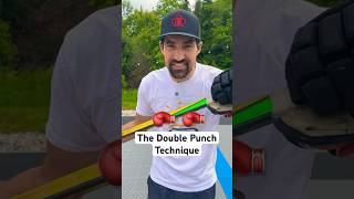 The DOUBLE punch technique 🥊🥊 #hockey