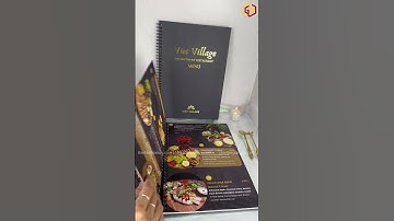 In Menu Nhà Hàng - In Menu Bìa Cứng - Viet Village  #menuviral #restaurant