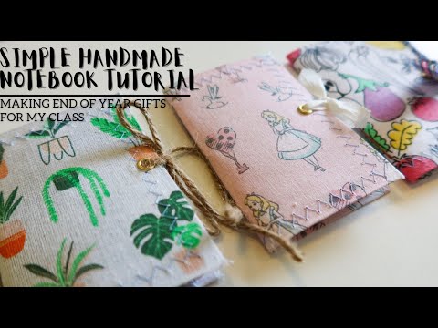 Simple handmade notebook tutorial   Making end of year gifts for my class