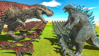 Legendary Godzilla War  Growing Godzilla VS T Rex Size Comparison Godzilla