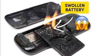 This phone was about to blow up💥He came in right time to repair before exploded😱 #android #samsung