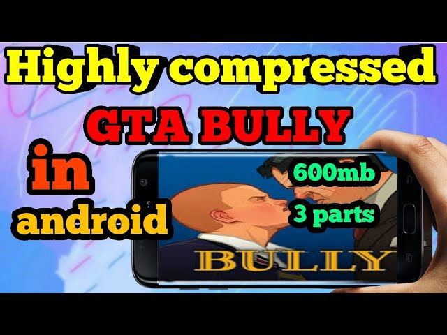 Bully Scholarship Edition Highly Compressed - Ultra Compressed