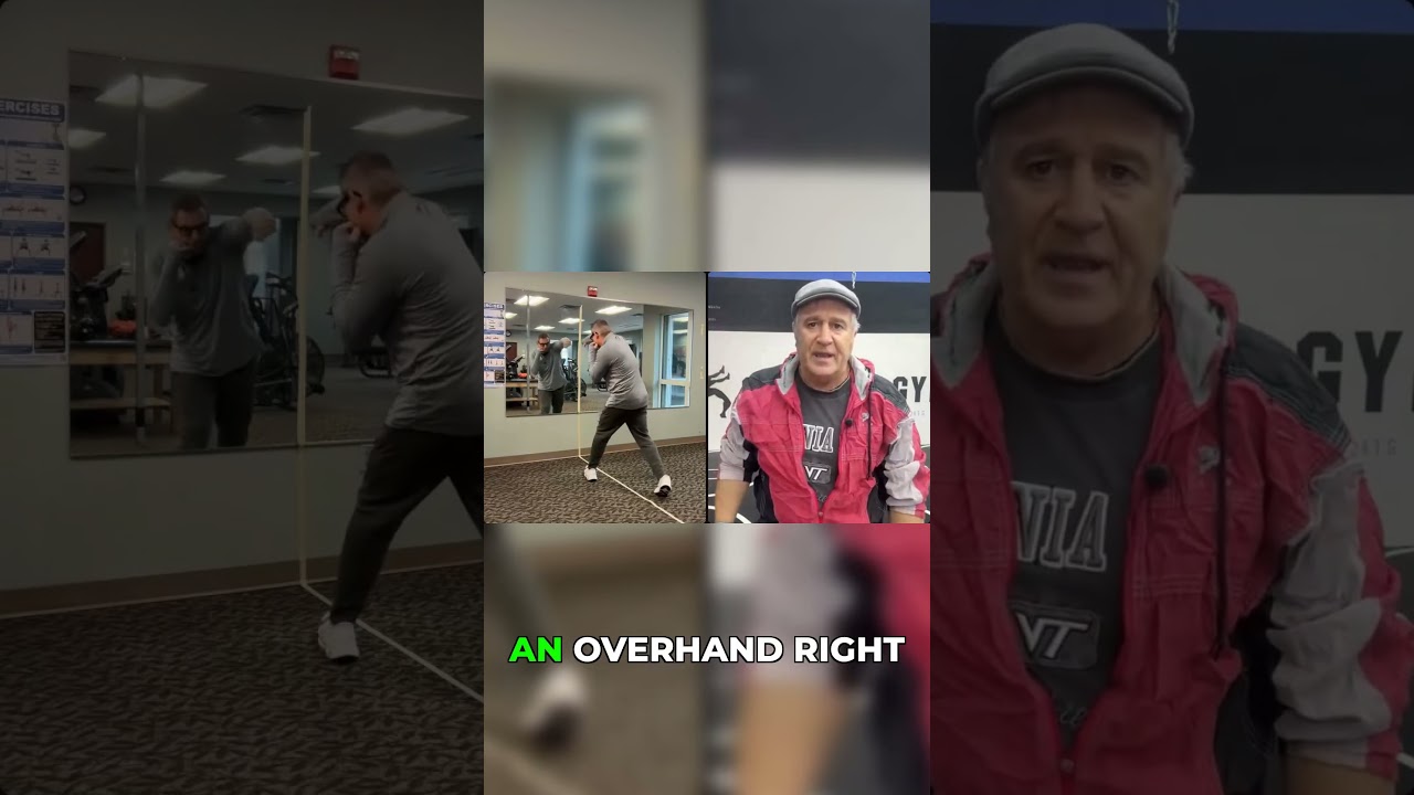 Прямой правый удар против кросса против удара сверху 