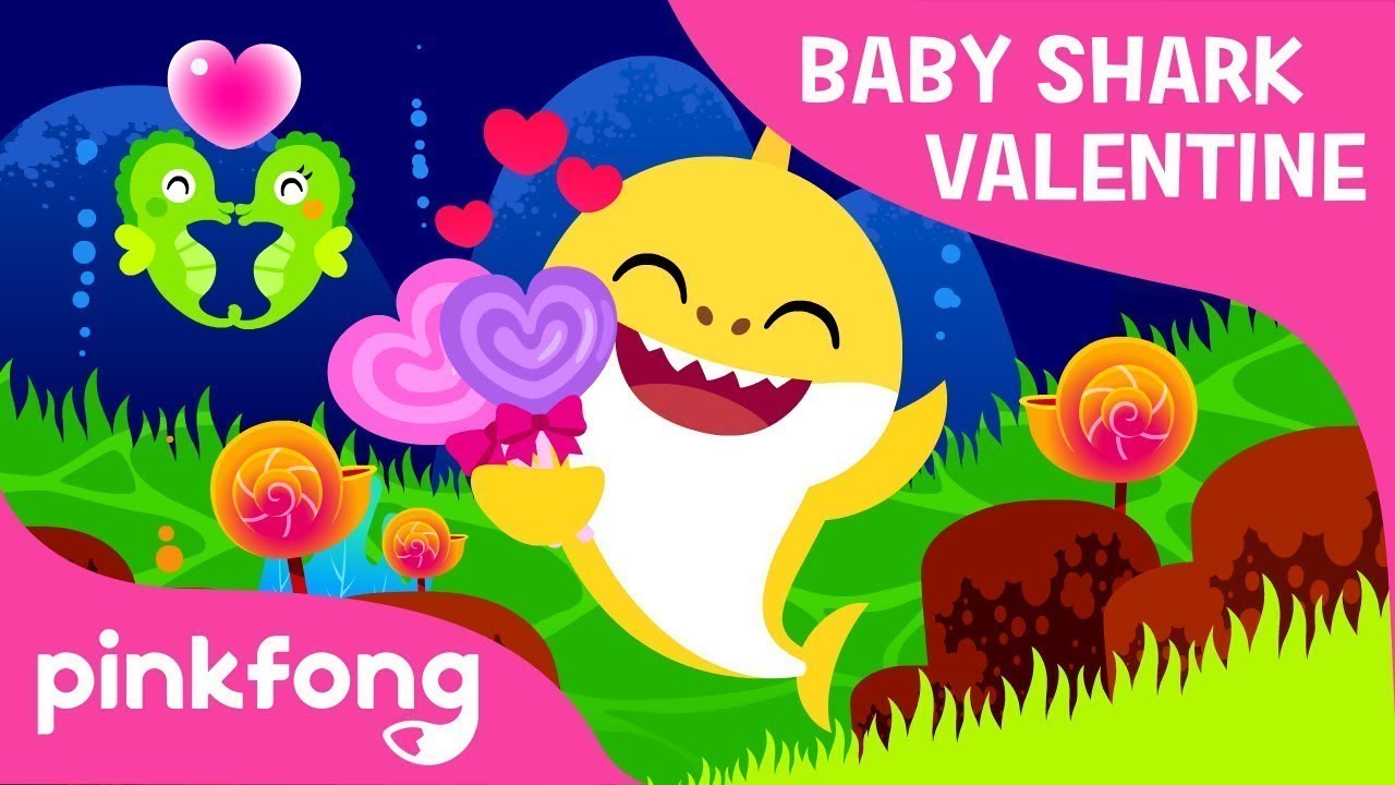 Valentine's Day Sharks | Baby Shark Valentine | Pinkfong Songs for Children | Baby Shark Remix