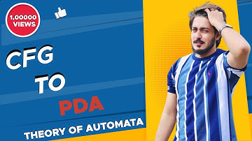 #39 CFG to PDA Conversion ExampleAutomata in hindi urdu | Steps how to convert cfg to complex pda