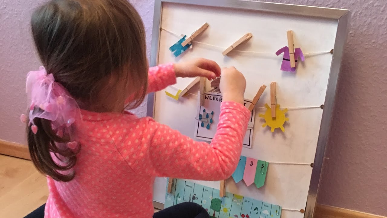 Diy Kinder Kalender Montessori Zum Selber Verstellen Und Spielen Youtube