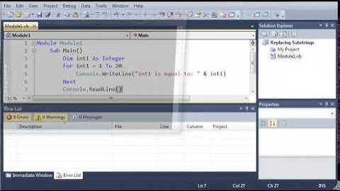 Visual Basic Tutorial   26   For Next Loop