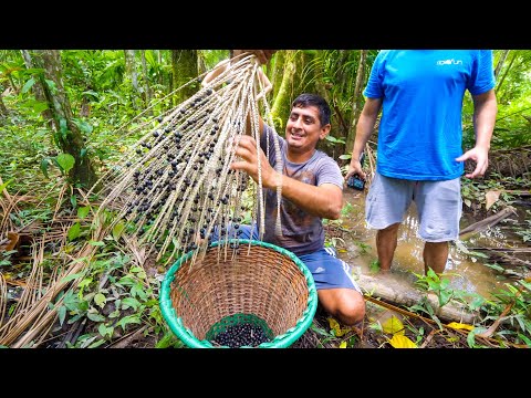 Unseen SUPERFOOD in Amazon Jungle - Real Way to Eat AÇAÍ (You’ll Be Surprised) in Belém, Brazil!
