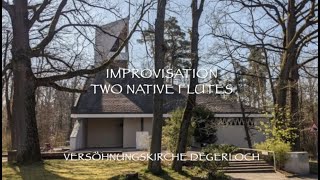 Two Native American Flutes in a Church - Bass A  &amp; Tenor D