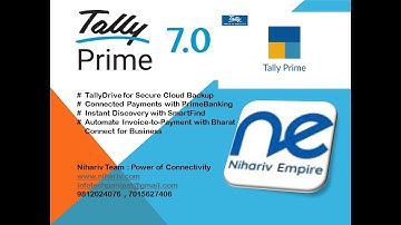 TallyPrime 7.0 with Smart Find, Auto Backup, Eway Bill and E-invoicing Cancel, SBI Bank Features