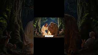 Bigfoot and Jesus in big tree house大きな木の家にいるビッグフットとイエス #anime #animeedits #kingkong#Bigfoot