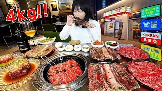 4kg 먹었더니 직원들이..🤭 LA한인타운?에서 갈비 먹방