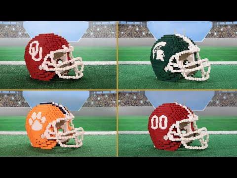 LEGO® Models of College Football Playoff Helmets - Final Four - #LEGOCollegeFootball