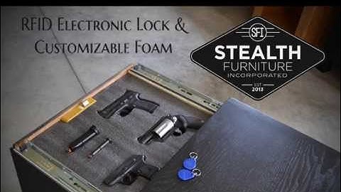 Secret Compartment Furniture RFID Lock & Foam