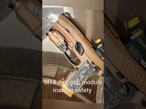 Sig P320 M18 AXG Dark FDE Module With Manual Safety Gun Pistol Sig P320 Axg Safety FDE