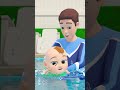 Baby Learns To Swim | Water Slides🏊♂️✨👶