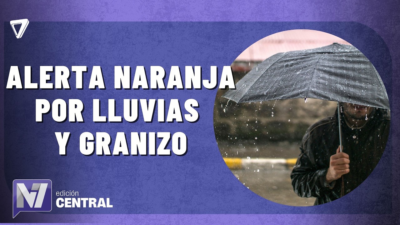 Alerta naranja por intensas lluvias y granizo en Mendoza - YouTube