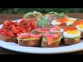 How to make tartines and crostini appetizers