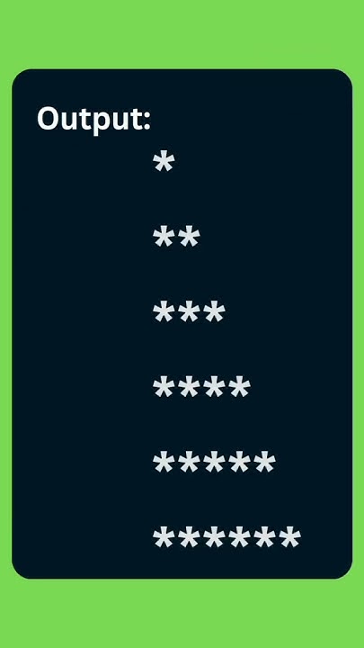 RIGHT HALF PYRAMID PATTERN IN JAVA #java #coding #trending - YouTube