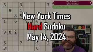 NYT Hard Sudoku Walkthrough | May 14, 2024 screenshot 5