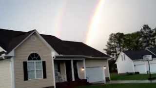 Double Rainbow!!!!! Full Half circle All the Colors