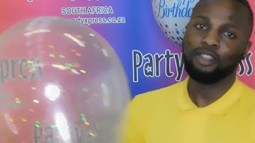 PARTY XPRESS-HOW TO INFLATE A CHROME LATEX & INSERT CONFETTI