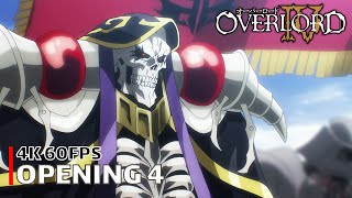 Overlord - Opening 4 【HOLLOW HUNGER】 4K 60FPS Creditless | CC