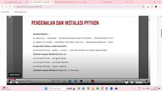 Data Mining instalasi Python dan latihan