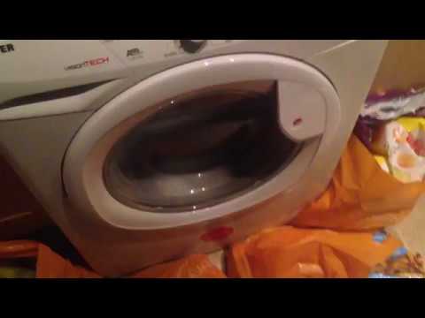 washing machine tradução Quick video of Hoover VT 816 D22 washer in action