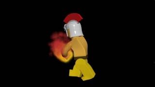 Street fighter character HEavy attack side