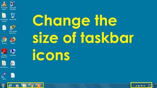 How to change the size of taskbar icons in windows 7 screenshot 4