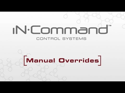 iN•Command® | Using the Manual Overrides (JRVCS1)