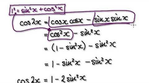Video 1816 - Integration by substitution trigonometric functions - Part 1/2