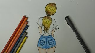 Como Desenhar Garota Tumblr Como Dibujar Una Chica Tumblr