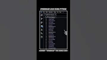 SPIDER-MAN LOGO DESIGN using PYTHON #pythonprogramming #python #pythondeveloper #pythoncode