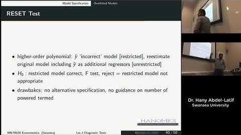 Econometrics - Model Specification