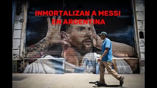 Messi inmortalizado en Buenos Aires, Argentina