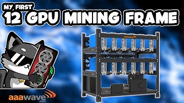 Sluice 12 GPU Mining Rig Frame | Compact 12-kaart Mining Frame