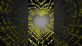 So beutyfull Screensaver Gold hearts tunnel #footage #screensaver #editing #tiktok #shorts #short