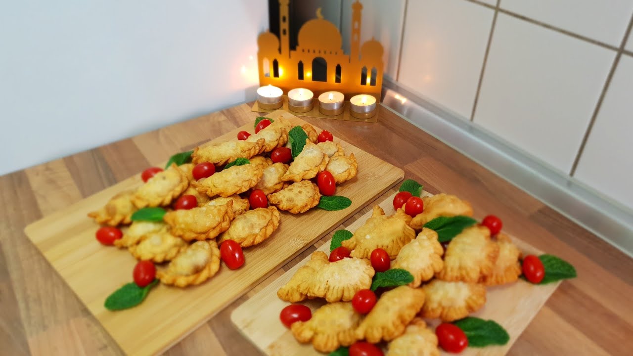 #رمضان_مبارك 🌙 مفرزنات وتحضيرات مسبقة لشهرنا المبارك سمبوسك لحم وجبن مع تحضير حشوة الجبن الإقتصادية