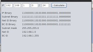 How to make IP Address calculator in java netbeans 8