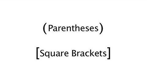 How To Apply Parentheses And Square Brackets