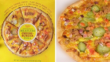 Trader Joes Vegetarian Meatless Cheese-Burger Pizza Review